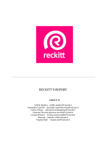 Reckitt Benckiser Group Report: Corporate Analysis