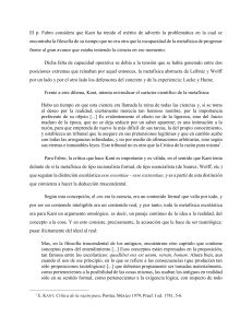 An&aacute;lisis de la cr&iacute;tica kantiana del Yo por Cornelio Fabro