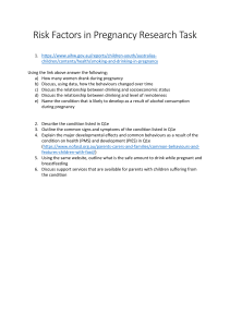 Pregnancy Risk Factors Research Task