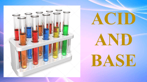 Acid and Base Properties: pH Scale and Neutralization