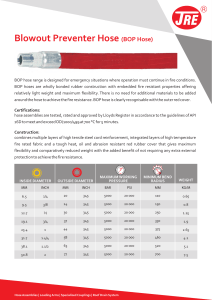 Blowout Preventer Hose (BOP Hose) Specifications