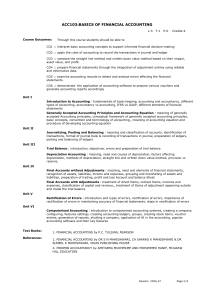 ACC103: Basics of Financial Accounting