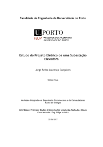Tese de Mestrado: Projeto El&eacute;trico de Subesta&ccedil;&atilde;o Elevadora