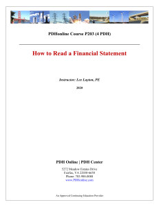how to read a financial statement