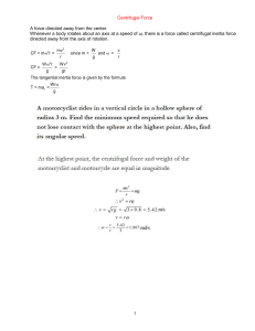 Centrifugal Force: Physics Formulas & Problems