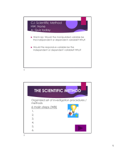Scientific Method Steps & Quiz