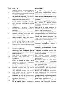 Programa de estudios de Historia de la M&uacute;sica