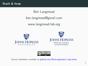Stack & Heap: Programming Memory Management