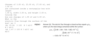 Electric Flux Problem: Gauss's Law Physics Question