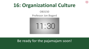 Organizational Culture Lecture Slides