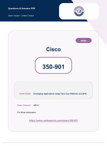 Cisco 350-901 Exam Questions & Answers PDF Demo