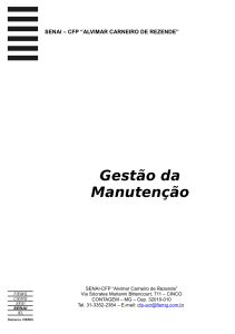 Gest&atilde;o da Manuten&ccedil;&atilde;o - SENAI