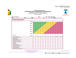 WHO Partograph Form - Philippine Health Insurance Corporation