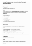 Linear Programming Flashcards (Exam Reviewer)