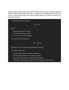 Cable Discharge Analysis: Electrical Energy Release in Cables
