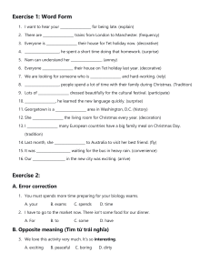 English Grammar Exercises Workbook