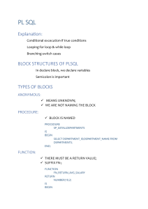 PL/SQL Programming Guide: Blocks, Procedures, Functions