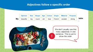 Adjective Order in English: Grammar Rule Guide