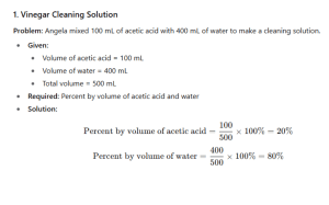 Pass the Problem: Percent by Volume Group Activity