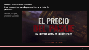 Gu&iacute;a pedag&oacute;gica para prevenir la trata de personas con adolescentes