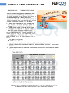 Gu&iacute;a de Torque para Bulones: Precarga y Par de Apriete