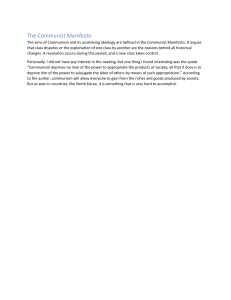 The Communist Manifesto: Aims and Ideology Summary