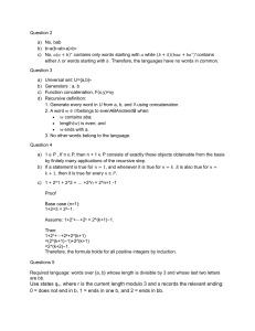 Formal Languages and Automata Theory Problems
