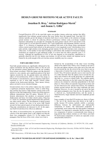 Design Ground Motions Near Active Faults