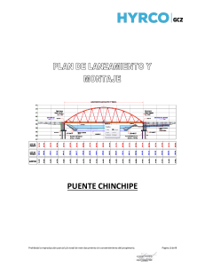 Procedimiento de Montaje y Lanzamiento del Puente Chinchipe