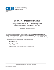 ACI 318 Design Guide Errata 2020