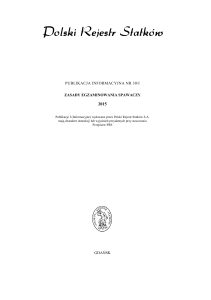 Zasady egzaminowania spawaczy PRS 2015 &ndash; Publikacja Informacyjna 30/I