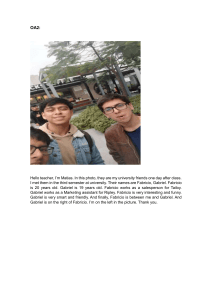 Student Assignment: University Friends Description