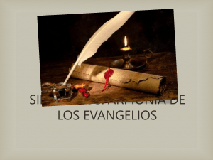 Sin&oacute;pticos: Armon&iacute;a de los Evangelios