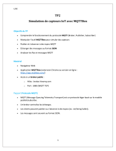 Simulation de capteurs IoT avec MQTTBox