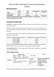 IWE and IWT Exam Format & Evaluation Criteria