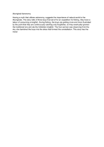 Aboriginal Astronomy: A Cultural Myth