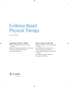 Evidence Based Physical Therapy Textbook 2nd Ed