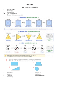 Math 8: Shapes & Symmetry Unit