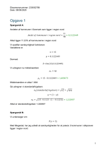 Statistik Eksamen: Sandsynlighed og Dataanalyse