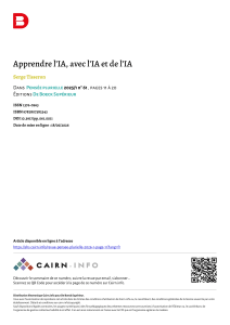 Apprendre l&rsquo;IA, avec l&rsquo;IA et de l&rsquo;IA : Risques et transformations