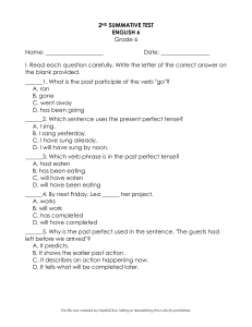 English 6 Summative Test