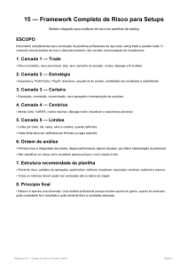 Framework Completo de Risco para Setups