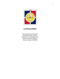 La Personalidad: Freud y Erikson