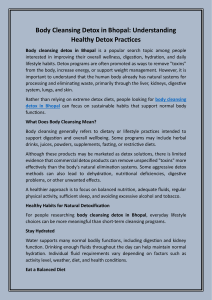 Body Cleansing Detox in Bhopal: Healthy Practices Guide