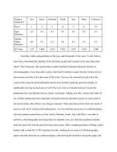 Forensic Chemistry: Chromatography Case Study Identifying a Suspect
