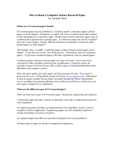 How to Read a Computer Science Research Paper