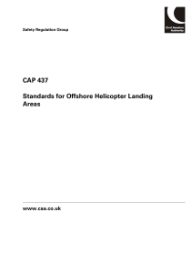 CAP 437: Offshore Helicopter Landing Area Standards