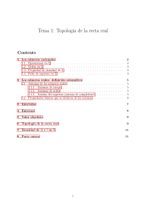 Topolog&iacute;a de la recta real: N&uacute;meros racionales y reales