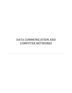 Data Communication and Computer Networks Textbook