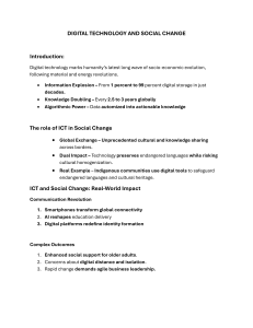 Digital Technology and Social Change